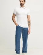 Tommy Hilfiger Тениска с яка в бежово с изчистен дизайн MW0MW37346