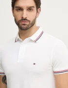 Tommy Hilfiger Тениска с яка в бежово с изчистен дизайн MW0MW37346