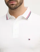 Tommy Hilfiger Тениска с яка в бежово с изчистен дизайн MW0MW37346