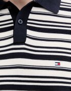 Tommy Hilfiger тениска тип пулове с яка мъжка от памук тъмносиня MW0MW42795