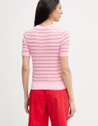 Tommy Hilfiger тениска тип пуловер дамска от памук розова WW0WW49613