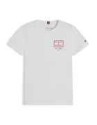 Tommy Hilfiger тениска за деца от памук бяла KB0KB10590