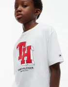 Tommy Hilfiger тениска за деца от памук бяла KB0KB10712