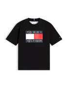 Tommy Hilfiger тениска за деца от памук черна KB0KB10340