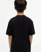 Tommy Hilfiger тениска за деца от памук черна KB0KB10340