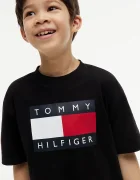 Tommy Hilfiger тениска за деца от памук черна KB0KB10340