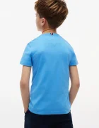 Tommy Hilfiger тениска за деца от памук синя KB0KB06879.104.122.9BY2