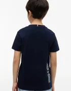 Tommy Hilfiger тениска за деца от памук тъмносиня KB0KB10591