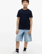 Tommy Hilfiger тениска за деца от памук тъмносиня KB0KB10591