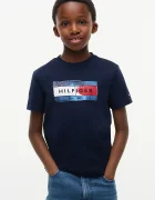 Tommy Hilfiger тениска за деца от памук тъмносиня KB0KB10769