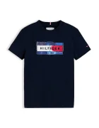 Tommy Hilfiger тениска за деца от памук тъмносиня KB0KB10769