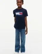 Tommy Hilfiger тениска за деца от памук тъмносиня KB0KB10769