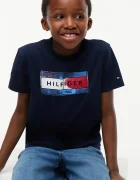 Tommy Hilfiger тениска за деца от памук тъмносиня KB0KB10769