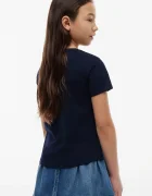 Tommy Hilfiger тениска за деца от памук тъмносиня KG0KG09454.9BY2