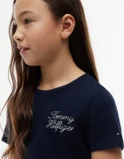 Tommy Hilfiger тениска за деца от памук тъмносиня KG0KG09454.9BY2