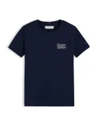 Tommy Hilfiger тениска за деца от памук тъмносиня KG0KG09633