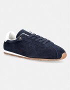 Tommy Hilfiger TH BELLA LOW RUNNER SUEDE маратонки дамски от велур тъмносини FW0FW09189
