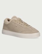 Tommy Hilfiger TH CHIC CUPSOLE WL маратонки дамски от велур бежови FW0FW09597