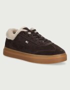 Tommy Hilfiger TH CHIC CUPSOLE WL маратонки дамски от велур кафяви FW0FW09597