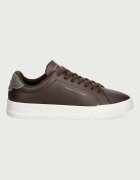 Tommy Hilfiger TH COURT LTH DETAIL ESS маратонки мъжки от кожа кафяви FM0FM05367