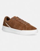 Tommy Hilfiger TH COURT PREMIUM SUEDE маратонки мъжки от велур кафяви FM0FM05880