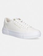 Tommy Hilfiger TH FOXING PLATFORM CANVAS ниски кецове дамски бежови FW0FW09480