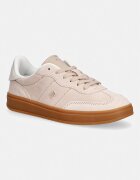 Tommy Hilfiger TH HERITAGE MONOGRAM SNEAKER маратонки дамски от велур бежови FW0FW09180
