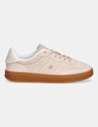 Tommy Hilfiger TH HERITAGE MONOGRAM SNEAKER маратонки дамски от велур бежови FW0FW09180