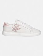 Tommy Hilfiger TH ICON COURT SCRIPT маратонки дамски от кожа бели FW0FW09363