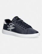 Tommy Hilfiger TH ICON COURT SCRIPT маратонки дамски от кожа тъмносини FW0FW09363