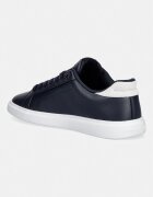 Tommy Hilfiger TH ICON COURT SCRIPT маратонки дамски от кожа тъмносини FW0FW09363