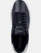 Tommy Hilfiger TH ICON COURT SCRIPT маратонки дамски от кожа тъмносини FW0FW09363