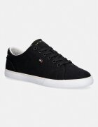 Tommy Hilfiger TH LOW PROFILE VULC CANVAS ниски кецове дамски черни ниски FW0FW09102
