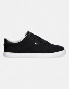 Tommy Hilfiger TH LOW PROFILE VULC CANVAS ниски кецове дамски черни ниски FW0FW09102