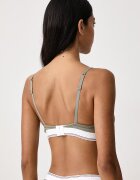 Tommy Hilfiger триъгълен сутиен с памук зелен UW0UW06699