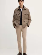 Tommy Hilfiger Въленена риза-яке в кафяво преходен модел MW0MW40624