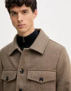 Tommy Hilfiger Въленена риза-яке в кафяво преходен модел MW0MW40624