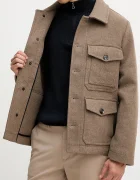 Tommy Hilfiger Въленена риза-яке в кафяво преходен модел MW0MW40624