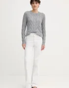 Tommy Hilfiger Вълнен пуловер в сиво от лека материя WW0WW43586