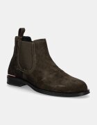 Tommy Hilfiger Велурени боти челси CORE RWB HILFIGER SUEDE CHELSEA