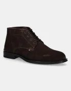 Tommy Hilfiger Велурени боти CORPORATE HILFIGER SDE BOOT
