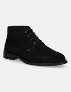 Tommy Hilfiger Велурени боти CORPORATE HILFIGER SDE BOOT