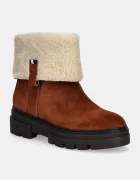 Tommy Hilfiger Велурени боти FAUX FUR SUEDE ROLL-DOWN BOOT