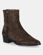 Tommy Hilfiger Велурени боти TH SUEDE POINTY ZIP BOOTIE