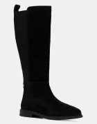 Tommy Hilfiger Велурени ботуши FLAG SUEDE LONG BOOT