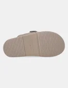 Tommy Hilfiger Велурени чехли TH BUCKLE FUR SUEDE MULE в бежово FW0FW09083