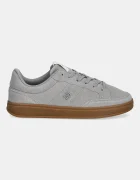 Tommy Hilfiger Велурени маратонки TH HERITAGE COURT SNEAKER SUEDE в сиво FW0FW09266