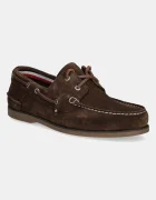 Tommy Hilfiger Велурени мокасини TH BOAT SHOE CORE SUEDE