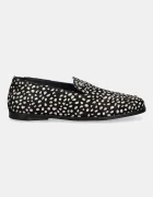 Tommy Hilfiger Велурени мокасини TH PONEY HAIR LOAFER в черно с равна подметка FW0FW09169