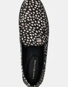 Tommy Hilfiger Велурени мокасини TH PONEY HAIR LOAFER в черно с равна подметка FW0FW09169